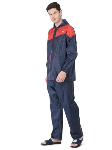 Image of Ranger Unisex 1 Set Rain Suit with Hooded Jacket & Trouser | TPU Coated Bike Riding Wear with Seam Sealed Protection