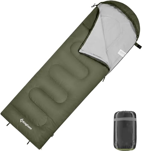 KingCamp Schlafsack Deckenschlafsack Camping Outdoor 3-4...