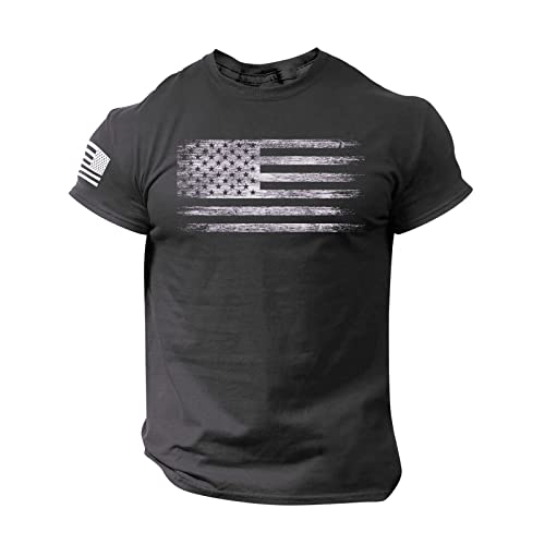 RTRDE-Mens-T-Shirts-Flag-T-Shirt-Patriotic-Tee-Short-Sleeve-Apperal-Workout-Muscle-T-Shirts-4th-of-July-Shirts