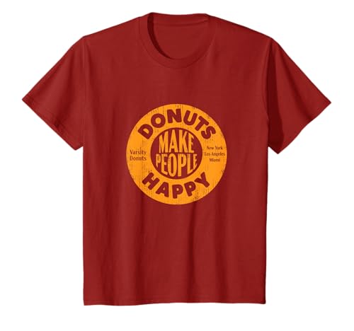 Donuts Lovers Donuts Make People Happy Distressed Graphic T-Shirt