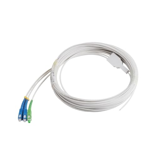 Câble fibre optique SC pigtail monomode simplex intérieur 3 conducteurs 60M