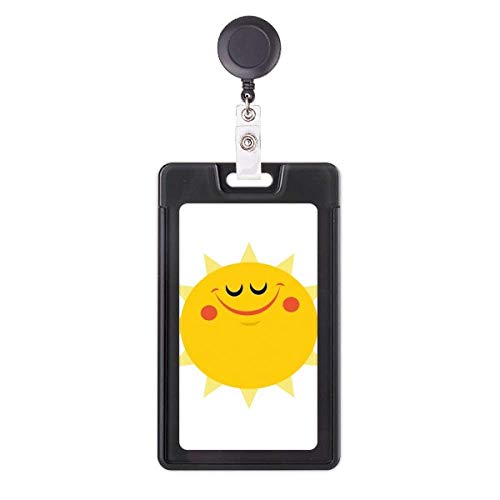 Porte-badge rétractable soleil et extraterrestre pour carte d'accès