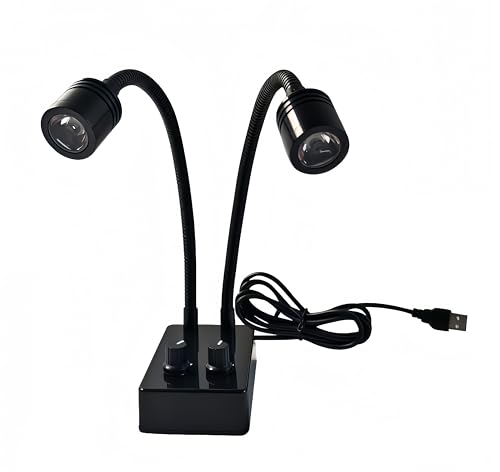 Spotlight USB LED Dual Gooseneck Microscope Light Source