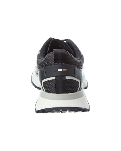 Image of BOSS Men's Big Logo Mesh Mix Lace Up Sneaker