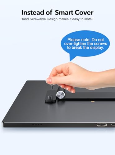 UPERFECT Portable VESA Monitor Stand with Hand Screw, 7 to 18.5 inch Freestanding VESA Monitor Desk Mount with Swivel/Tilt/Rotation, Fits Screen with M3/M4*75MM