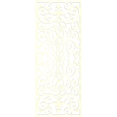 Image of Buel Decorative Pierced Fretwork Wood Wall Panels, 17 3 /8 inchW x 44 3 /8 inchH x 1 /4 inchT, Red Oak