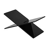 KICHOUSE アクリル製オープンブックスタンド 読書用ディスプレイスタンド 教科書や雑誌を固定できる字型ホルダー デスクトップ収納に適した省スペース設計