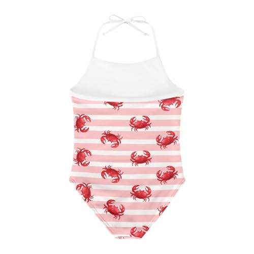 Image of ELEQIN Cartoon Animal Cute Girls One Piece Swimsuit Adjustable Swimwear for 3Y-10Y