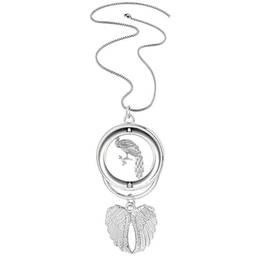 Collier oiseau coloré ailes d'ange idéal pour vos tenues d'été