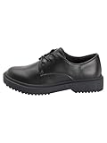 NEXT Mädchen Schnürschuhe für die Schule mit Dicker Sohle, Weite Passform Black Matt