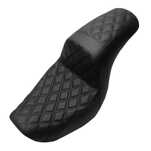 Asiento para motocicleta Harley Dyna Super Glide doble para solucionar dolores lumbares