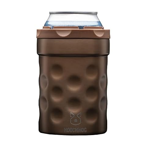 Hooch|Hog Soda Can Holder & Beer Coozies For Bottles & Cans | Can Cooler Insulated for 12 oz. Standard Size Cans | "The Shorty" Collection (Copper) Cover