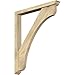 Ekena Millwork BKT0402X32X38LEC01RDF Legacy Traditional Rough Sawn Bracket w/Offset Brace, Douglas Fir