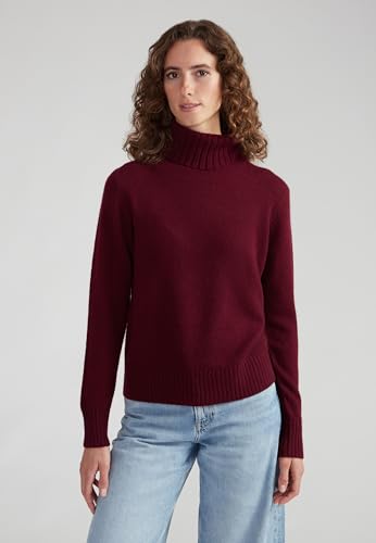 Image of Style & Republic Women's 100% Cashmere Turtleneck Sweater, Regular Fit, Premium Knit Jumper for Autumn, Winter and Spring