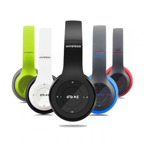 Image of Wireless Bluetooth Headphones 4.2 Over-Ear Foldable Design Built-in Controls & Mic Stereo Sound Headset (Multicolor)