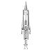 Charme Princesse eyebrow tattoo Needles 1R/1P Tattoo Machine Pen Cartridge Needle for Eyebrow Eyeliner Lip 10pcs/Set (EN40-1R)