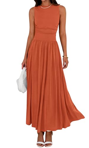BTFBM Summer Maxi Dresses for Women 2026 Spring Sleeveless Casual