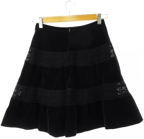 楽天市場】【中古】レストローズ L'EST ROSE スカート ベロア フレア ひざ丈 切替 レース ボーダー ゴシック アンティーク 2 黒  ブラック /CK13 レディース 【ベクトル 古着】 241016 : ブランド古着の買取販売ベクトル レストローズ L'EST ROSE スカート ベロア フレア ひざ丈 切替 レース ボーダー ゴシック アンティーク 2 黒