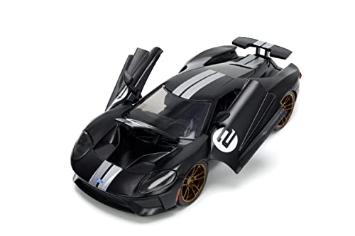 Jada Toys Big Time Muscle Auto 1:24 Ford GT 2017 Negro/Blanco miniatura 6