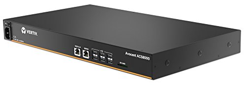 Image of Vertiv Avocent ACS8000 Serial Console, 48 port Serial Console Server, USB Port Sensors, Expanded Memory Capabilities, Remote Data Center and Out of Band Management, Single AC Power (ACS8048SAC-400)