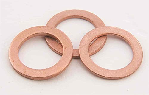 JEGS Flat Seat Spark Plug Index Washers | 14mm | Made In USA | Thicknesses: .043