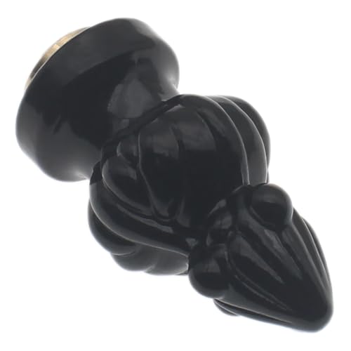 Image of 1 Pcs Lamp Finial Cap Knob 1-3 /8 inch High Lamp Decoration for Lamp Shade Retro Lamp Head Decorative Cover (Black)