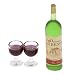 Towashine Red Wine Set Bottle and Wine Goblet Cups Miniature Dollhouse Kitchen Accessories Food Supply