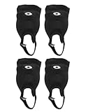 ADDY & PLUSY Sports Ankle Guard Soccer Guard Black Color 2 Pair Set