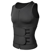 Body Shaper Da Uomo Gilet Da Allenamento Camicia A Compressione Pancia Dimagrante Intimo Perdita Di Peso Sauna Sudore Top Brucia Grassi Shapewear (Color : A, Size : XL) (AM - Foto 8
