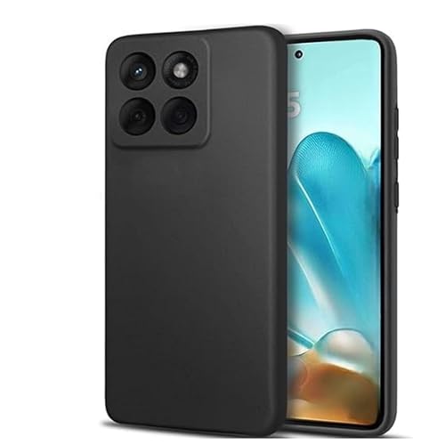 Image of Designerz hub Motorola Edge 60 Pro 5G Back Cover | Soft Silicone Slim Back Case Cover for Motorola Edge 60 Pro 5G - Black