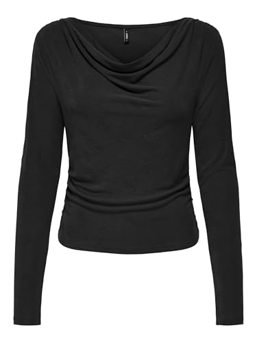 ONLY Onlfree L/S Structure Boatneck Top Jrs, Nero, S Donna