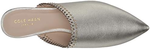 Cole Haan Women's Raelyn Mule Shoe Loafer, Soft Gold Metallic Tumbled Leather, 5.5 Wide | Image 4