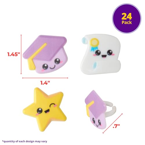Anneaux de cupcakes DecoPac anti-stress | Décoration gâteau rapide 24 pièces