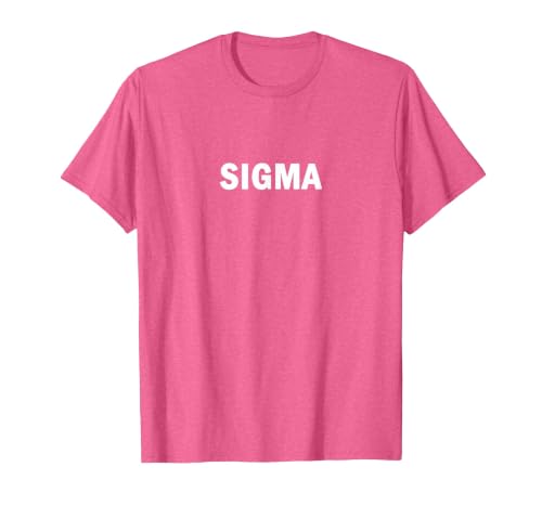 Sigma Male - Simple Minimal Loner Lone Wolf Alpha Introvert T-Shirt, Men, Pink Heather, Small