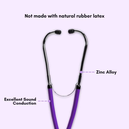 Purple Sprague Rappaport Type Stethoscope With Purple Chestpiece (For Infant/Pediatric/Adult Use) #TOP1