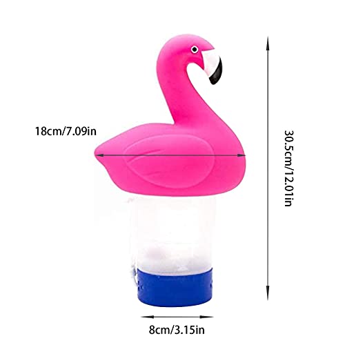 Chloor Floater, Drijvende Chloor Dispenser, Flamingo Drijvende Zwembad Chlorinator Chloormand Voor Chemische Tabletten Past 3 Inch Tabs Broom Houder Gebruikt Voor Pool Spa - Image 4