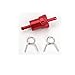 Emgo 14-34470 Red 1/4" Aluminum CNC Fuel Filter