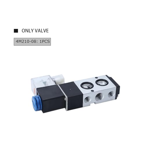 Électrovanne d'air G1/4 compacte 5 voies 2 positions 4M210-08 avec plaque intérieure - 3