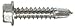 Hillman Fasteners 47228 1LB, #14x2-1/2" Hex Washer Head Zinc Self-Drilling Screw - Quantity 12