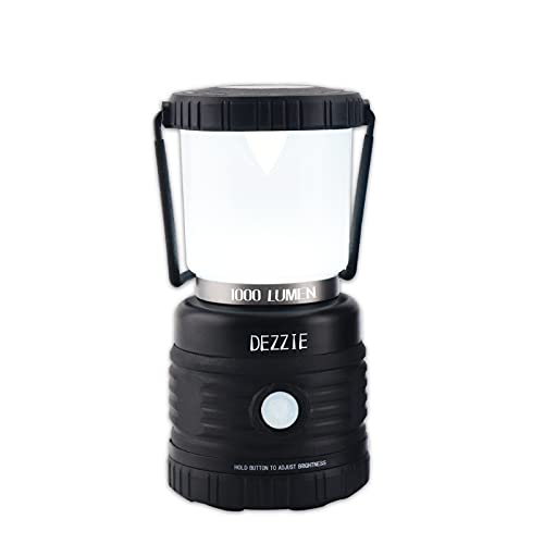 LED Camping Lantern, Battery Powered LED Lantern, 1000 Lumens Ultra Bright lantern, 4 Light Modes, IPX4 Waterproof, for Power Outages, Camping, Hurricane, Emergency Light, Fishing, Hiking and Home