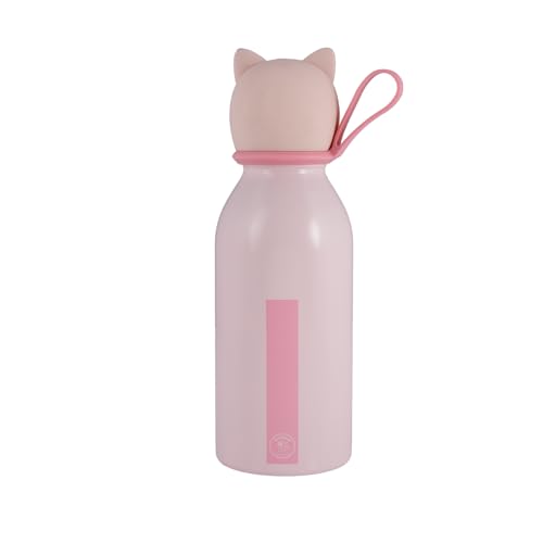 Lulubug Trinkflasche Kinder Auslaufsicher, 350ml | BPA-frei, Spülmaschinenfest, Doppelwandig & Edelstahl | 6 Stunden Warm & 8 Stunden Kalt | Thermosflasche Isolierflasche | Schwein