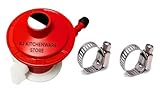 RJ kitchenware Store Gas Regulator 2 Gas Clamps ISI Marked No Gas Leakage/Orginal Red Colour Pack of 3 sutable All Gas clyenders All in one Combo Pack Regulator