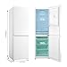 Midea MDRB379FGD01 273L 60/40 Freestanding Fridge Freezer, 173L Fridge, 100L Freezer, Total No Frost, Inverter Compressor, Quick Cooling & Freezing, 54.7W x 63.2D x 180H cm, White