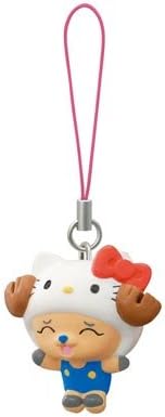 Amazon One Piece Hello Kitty ストラップ ４ てれてれチョッパー ワンピース ハローキティ カプセル玩具 おもちゃ