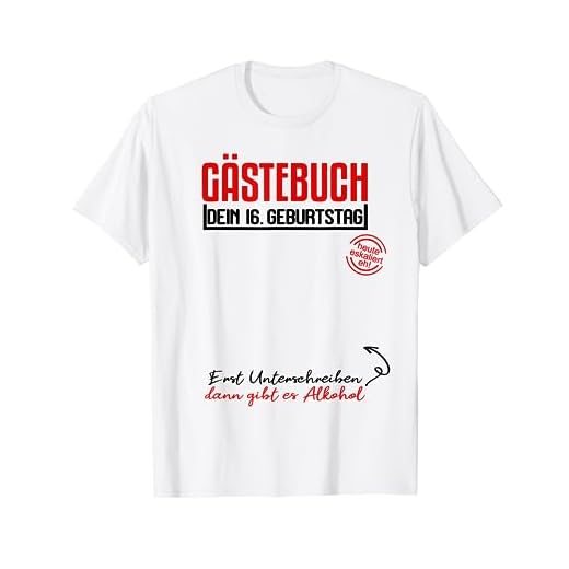 Libro de visitas 16 cumpleaños decoración de cumpleaños adolescente adolescente Camiseta