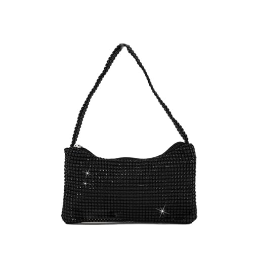 Sac de soirée bling anti-perte d'éclat pochette de mariage avec chaîne
