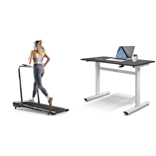 Sunny Health & Fitness Treadpad Pacer Dual Mode Walking/Running Treadmill with 6-Level Auto Incline, Remote Control & Exclusive SunnyFit App Enhanced Bluetooth Connectivity - SF-T722076