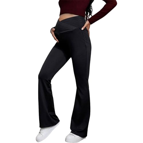 Pantalon de maternité taille haute pour soulager le ventre