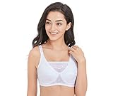 Mastectomy Bra Pocket Bra for Silicone Breastforms8103 (38D, White)