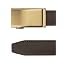 35mm Solid Gold Buckle & Moro Brown Leather